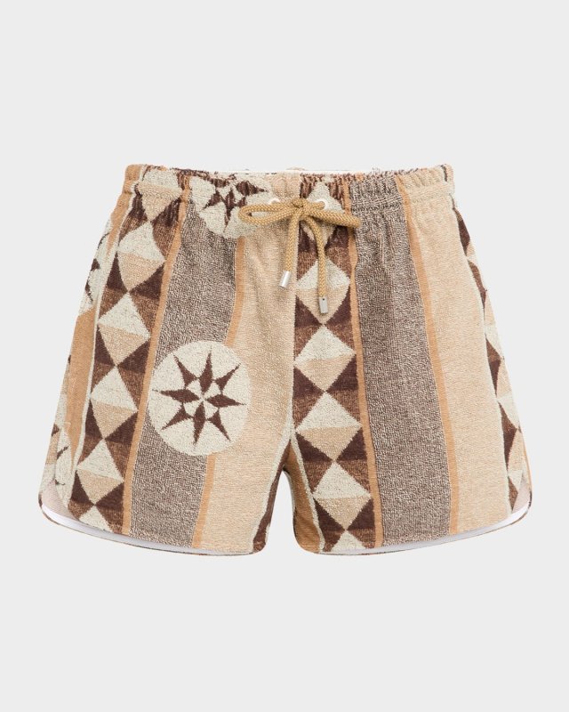Geo Toweling Pull-On Shorts